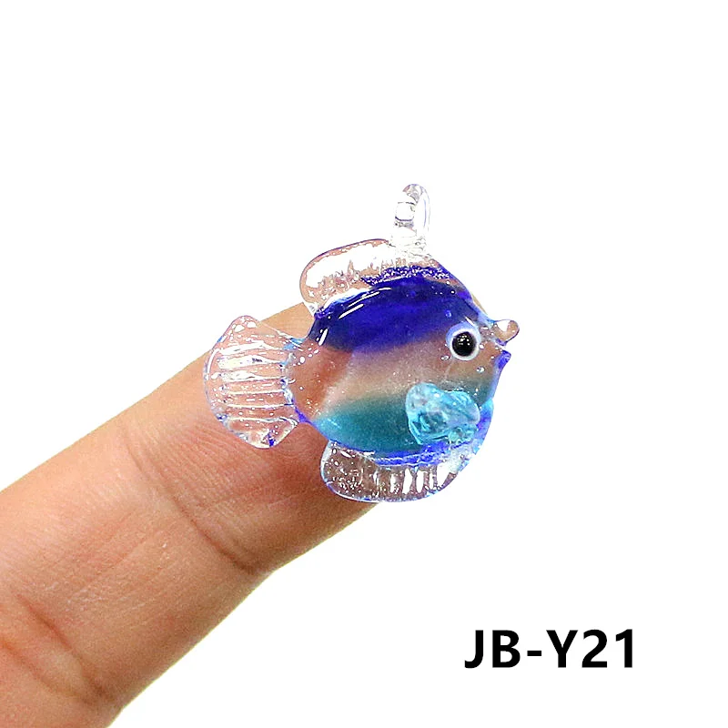 

Мини-кулоны из цветного стекла JSSMTLP 2 шт