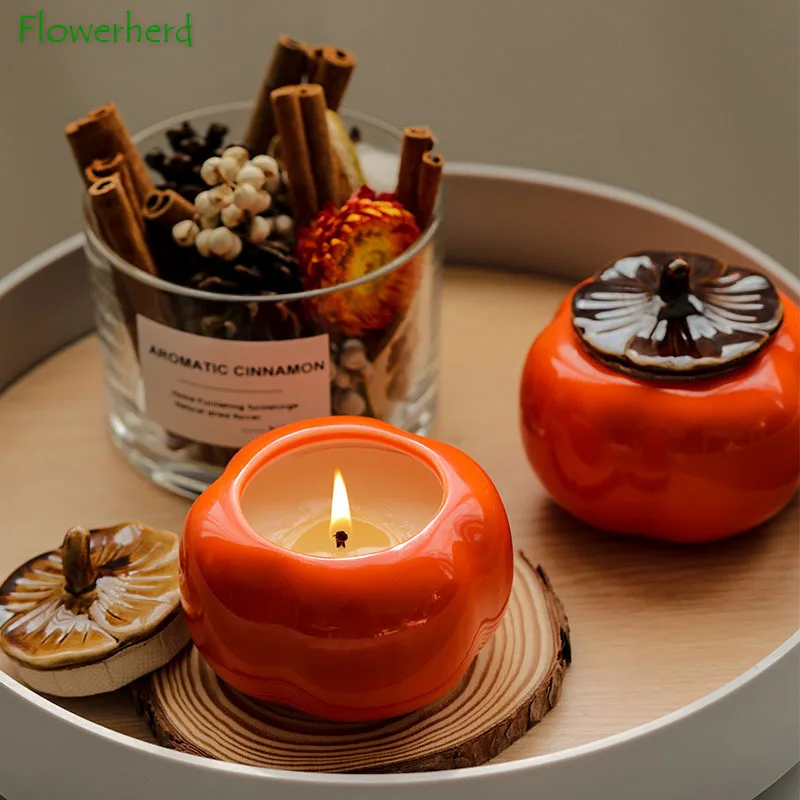 

Candle Holder European Decor Scented Candle Container Candle Jar Empty Glass Heat Resistant DIYHomemade Candle Container