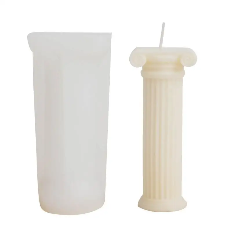 

Small Rome Pillar Candle Mould Aromatherapy Candle Plaster Mould For Home Decoration Silicone Candle Molds Bee Wax Candle Mold