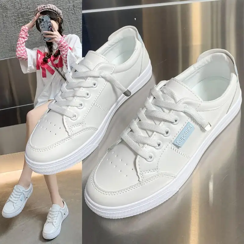 

Кроссовки женские на шнуровке, Повседневные Дышащие, модная Роскошная обувь, белые, весна 2022