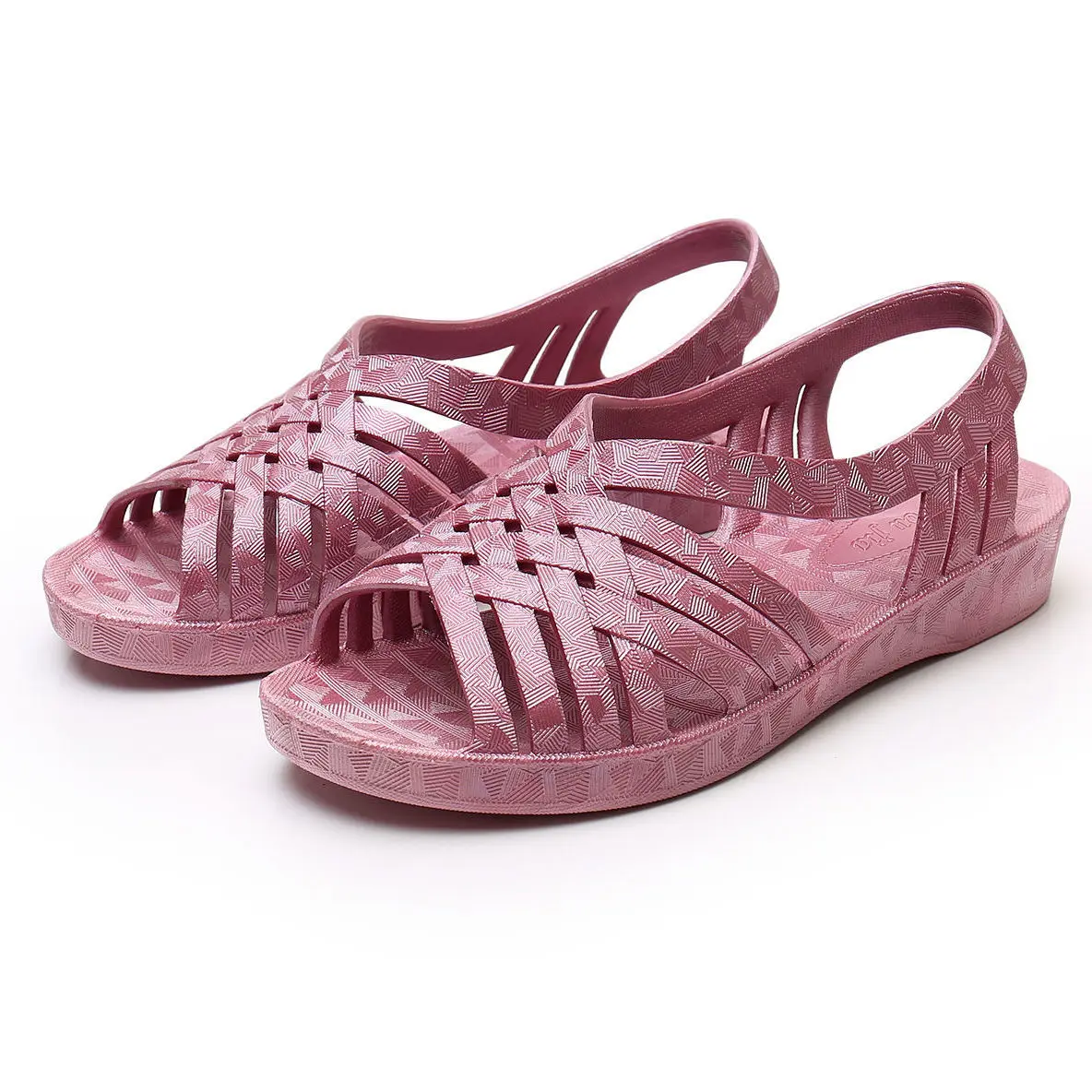 Сандалии женские домашние на плоской подошве Нескользящие пластиковые