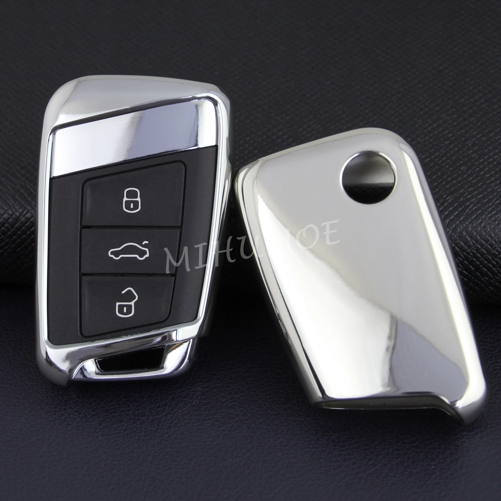 

Car Key Fob Case Cover Holder For VW Atlas Cross Sport Arteon Jetta Passat B8