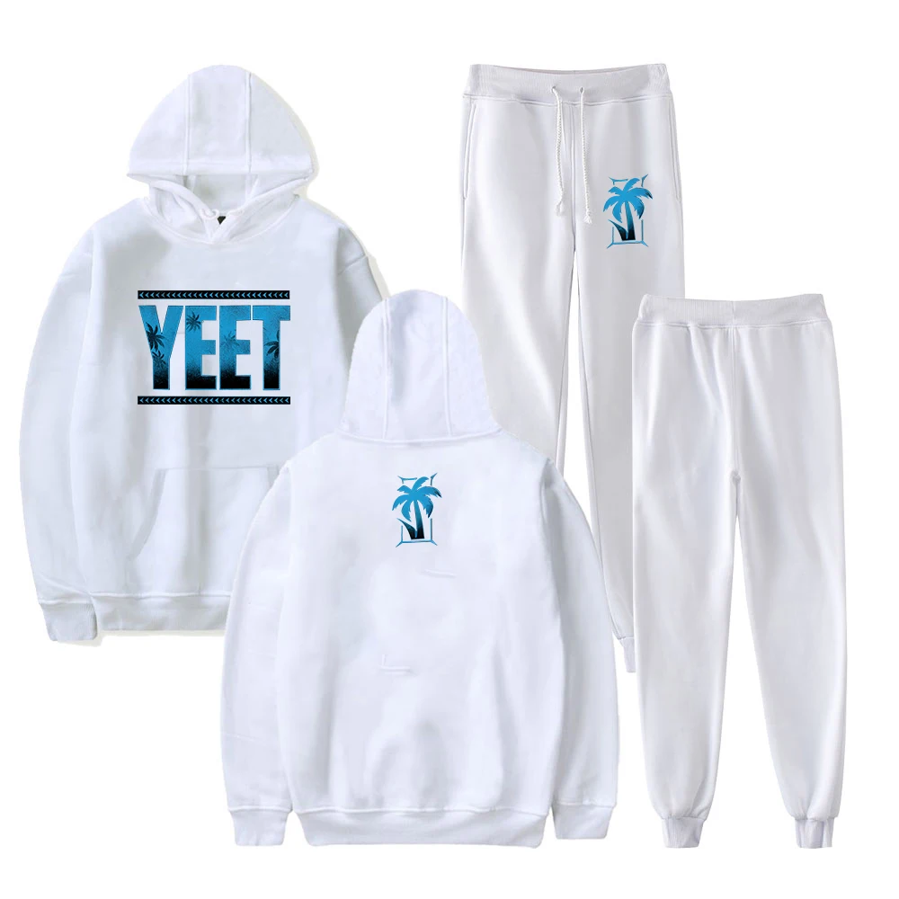 Jey Uso Yeet Hoodie and Jogger Pants Two Piece Set Casual Sweatshirts+Sweatpants Women Men's Clothes