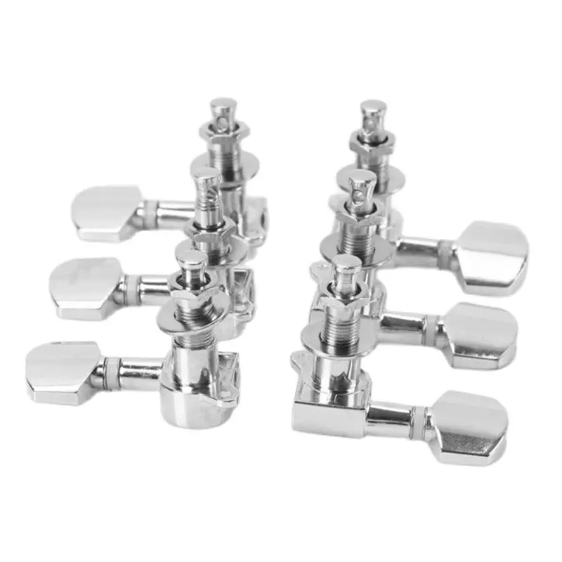 

1set 6 Fully enclosed Lock String Tuning Key Pegs Wooden guitar Tuners Metal Alloy guitar parts