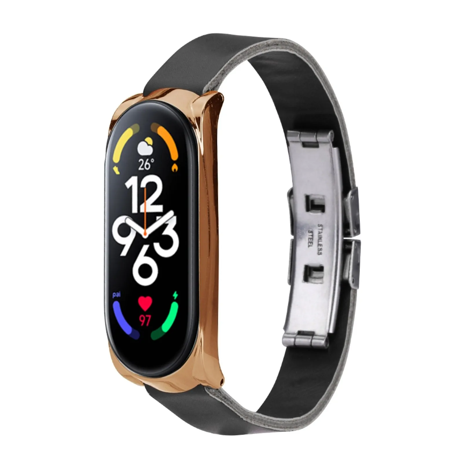

Подходит для Xiaomi Mi Band 7/7 NFC Пряжка оболочка Двойная застежка бабочка пряжка простой магнитный браслет для парикмахера