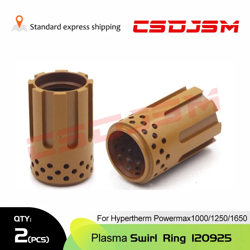 

CSDJSM,2Pcs 120925 Plasma Swirl Ring For Powermax1650 1250 1000 ® T100/T100M/T100M-2 Torch Consumables