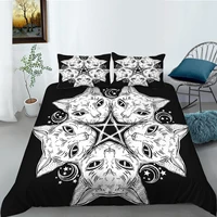 european pattern hot sale bed linen soft bedding set 3d digital cats printing 23pcs duvet cover set esdeeuus size