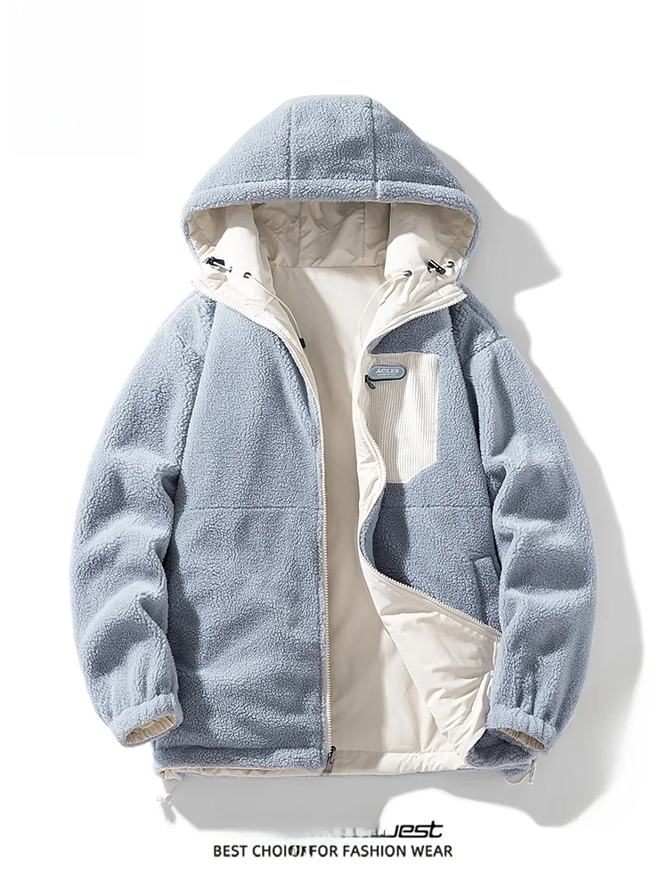 Мужское пальто с хлопковой подкладкой Zhenvis новая зимняя толстая теплая толстовка