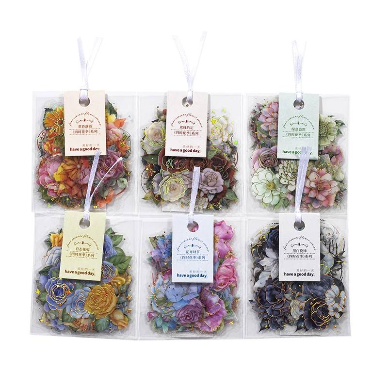 20 листов наклеек для домашних животных Золотое Тиснение Искусство ретро