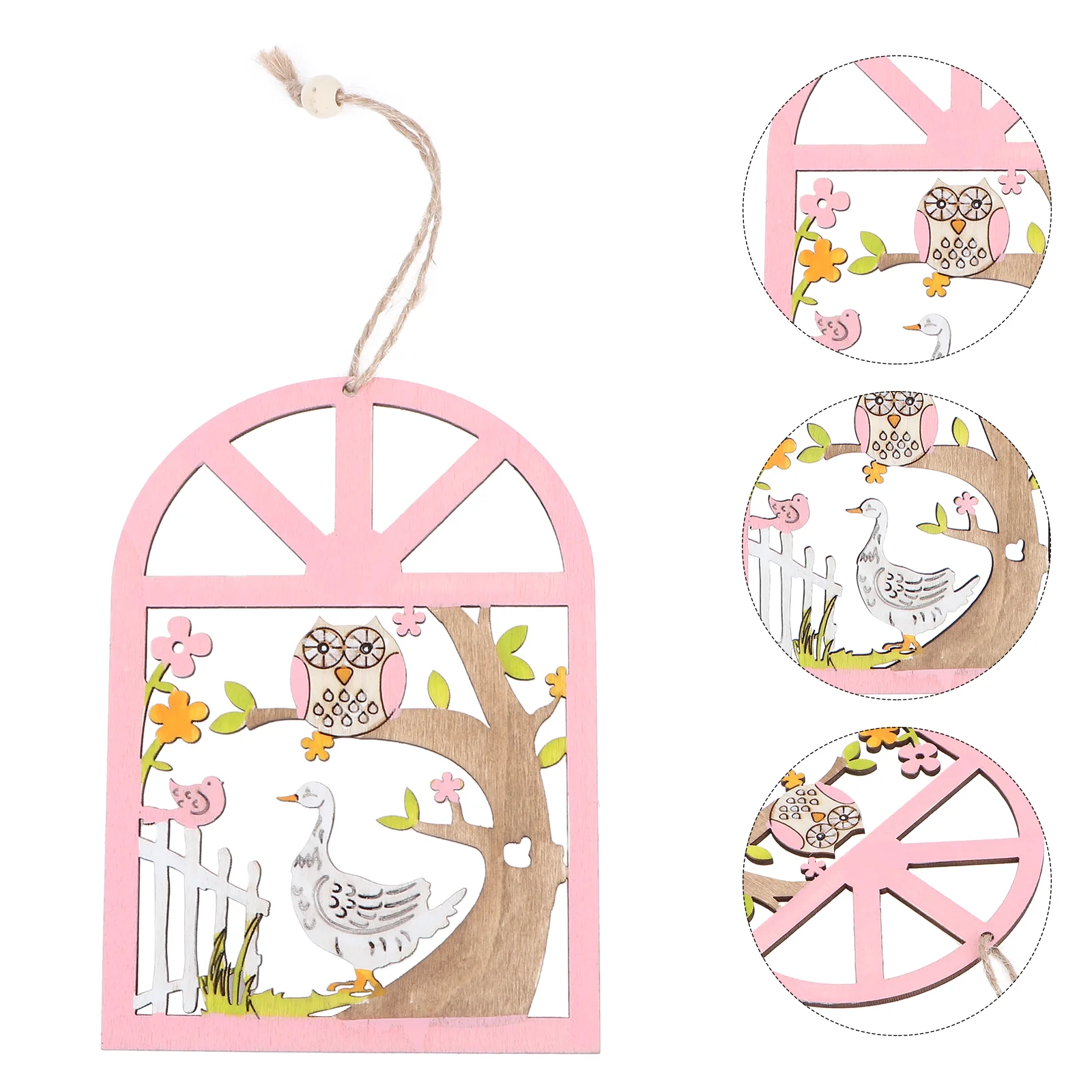 

Easter Party Door Wooden Pendant Hanger Sign Decorative Decoration Handicraft Knob Wall Chicken Cutout Favor Plaque Hanging Wood