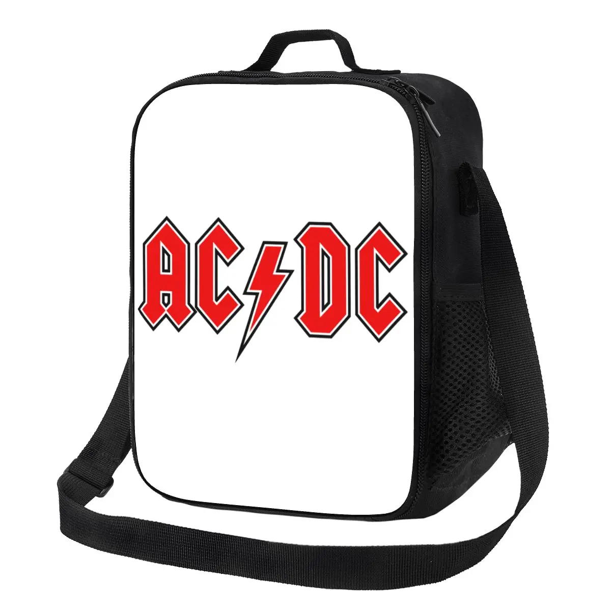 

Custom Rock AC DC Lunch Bag Men Women Cooler Warm Insulated Lunch Boxes for Kids School Children