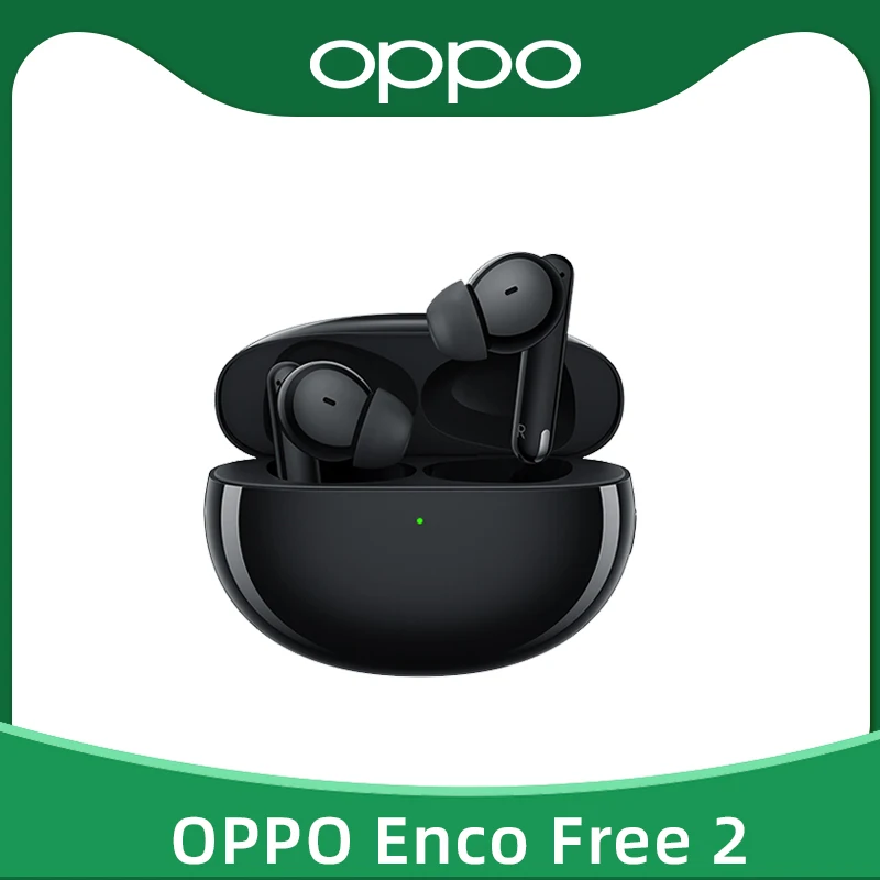 

OPPO ENCO Free 2 TWS Earphone Wireless Bluetooth 5.2 Earbuds Active Noise Cancelling Wireless 3 Mic Headphone for Find X5 Xiaomi