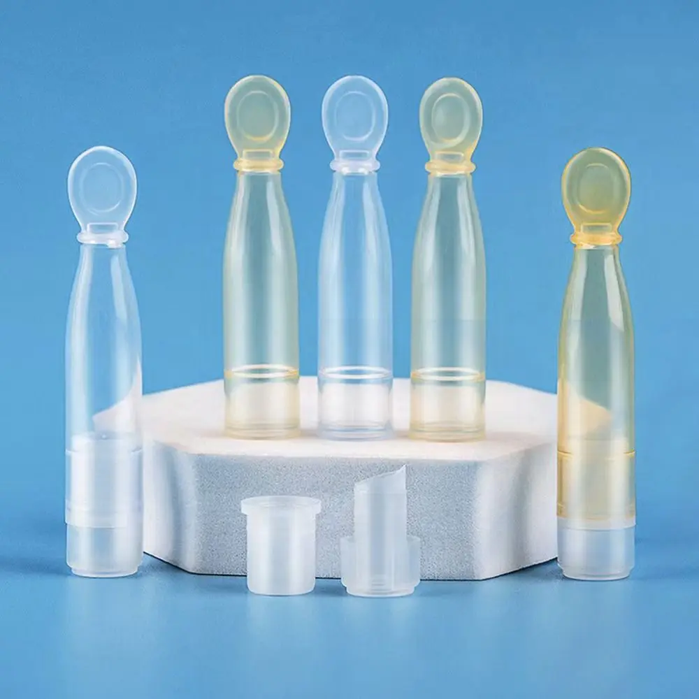 

5pcs Portable Empty Bottles Clear Refillable Travel Bottles Essential Oil Liquid Powder Mixture Bottles Wholesale