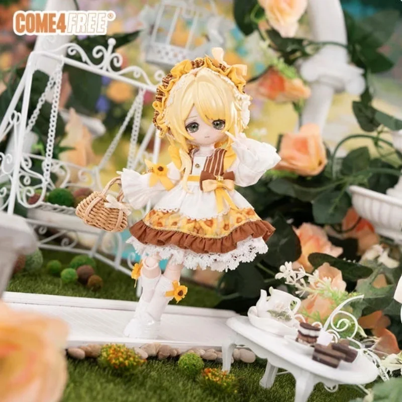 Фото Come4free 1/12 Комплект одежды для кукол Bjd Ob11: платье цвета хаки с цветовыми блоками, новинка в наличии №3
