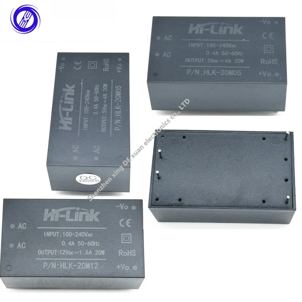 Мини-изолирующий переключатель AC-DC 20 Вт Модуль питания от переменного тока до