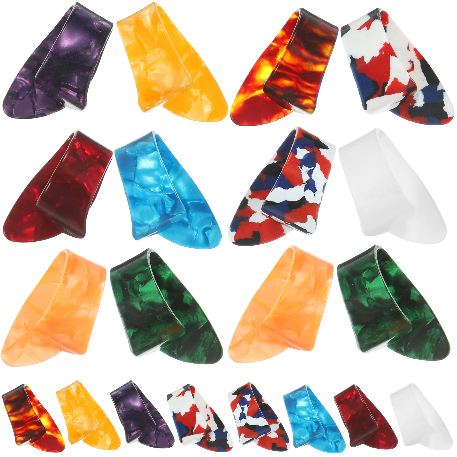

20 Pcs Celluloid Guitar Pick Bass Ukulele Nail Plectrum Classical Thumb Plectrums Picks Accessories
