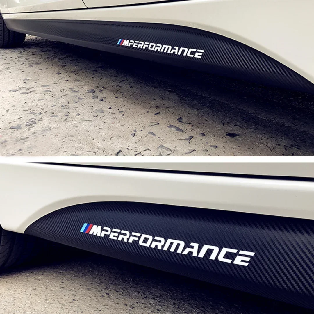 Фото Наклейки с логотипом M Performance для BMW E60 E61 E90 F10 F30 F31 F32 F33 F22 F23 F15 F85 G30, виниловые наклейки на боковые пороги, аксессуары для тюнинга автомобиля №2