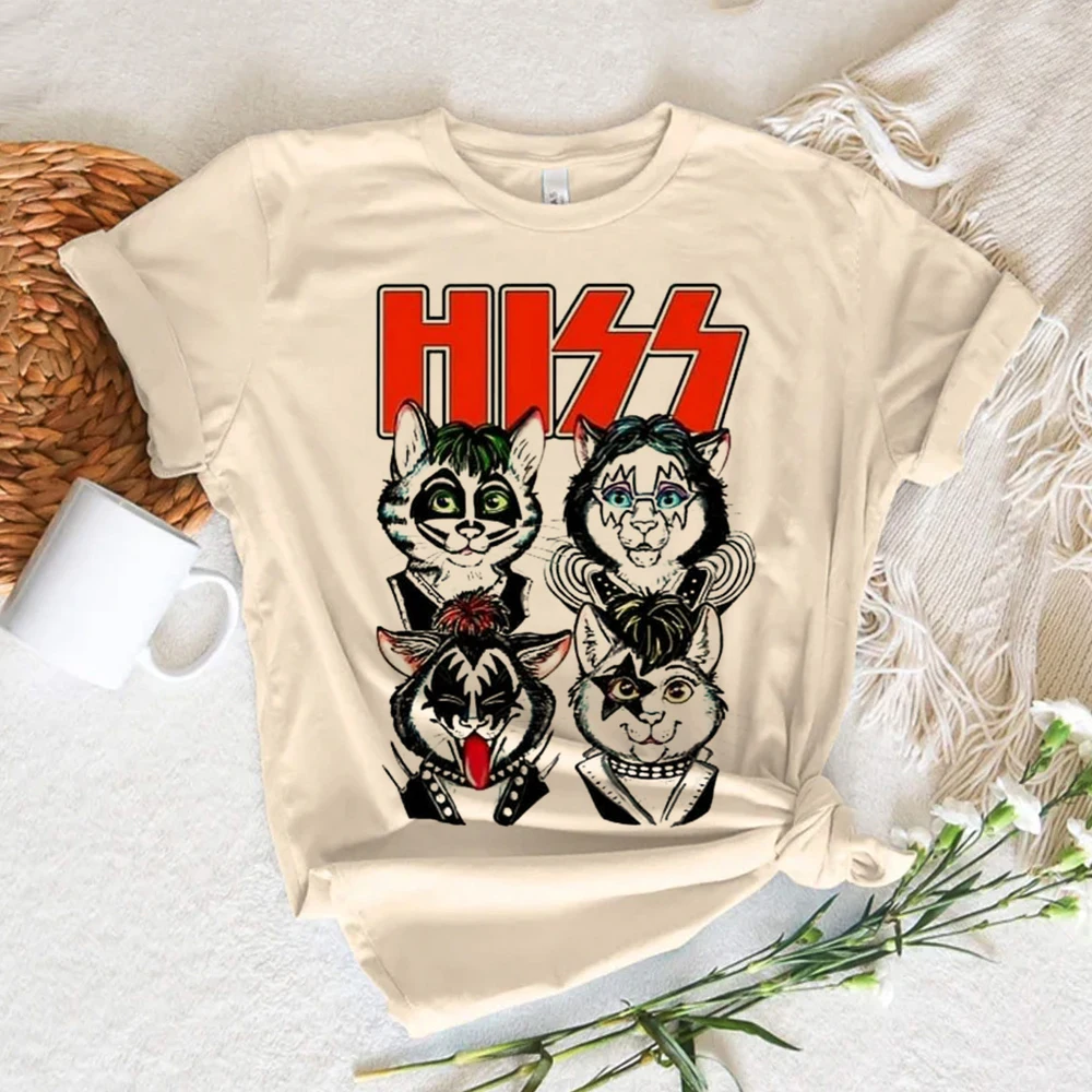 Милая футболка с котенком кошкой женская японской графикой манга забавная