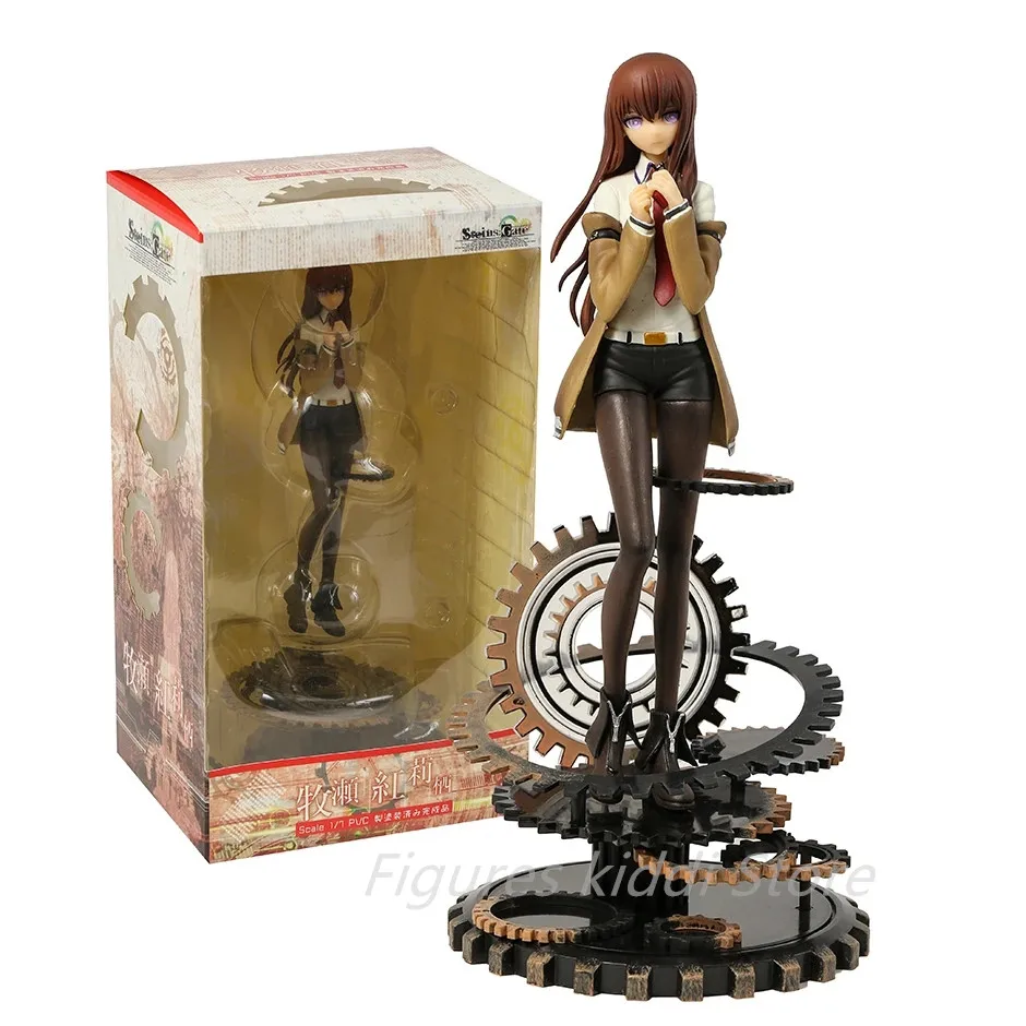 

Фигурки персонажей аниме Alphamax Kurisu Makise, 25 см, из ПВХ, новогодний подарок для детей