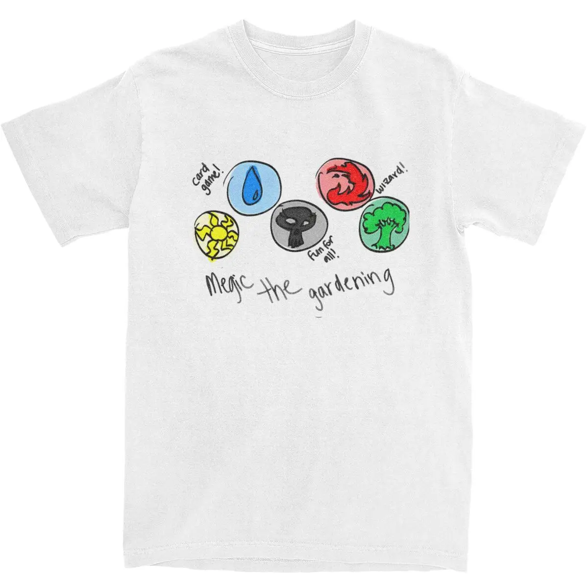 Футболка Fun Card Game Magiced The Gatheringed Harajuku с короткими рукавами Эстетический топ Летняя