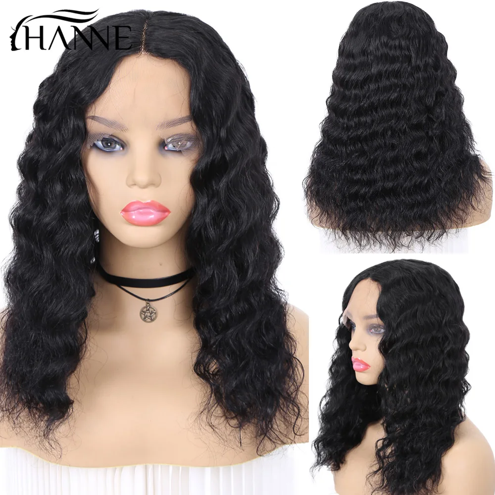 HANNE Lace Front Human Hair Wigs For Women Brazilian Deep Wave Lace Wig Human Hair 13x4x1 Lace Wigs Loose Deep Preplucked Remy