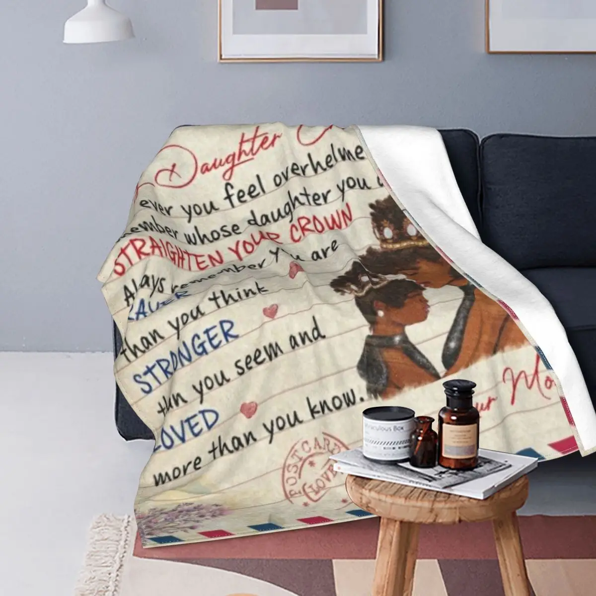 

Customized Blankets Flannel Daughter Fleece Quilt Throw Blanket Airplane Travel Decoration Soft Warm Bedspread Office Blanket