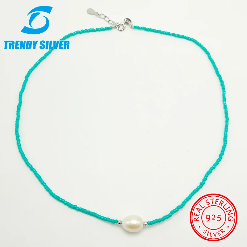 

Ожерелье-чокер из натурального пресноводного жемчуга