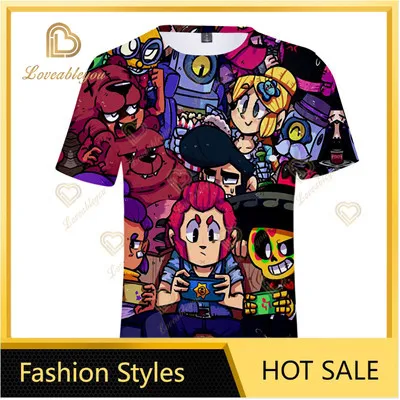 Летняя футболка для косплея с аниме играми 3D принтом модная Милая в стиле