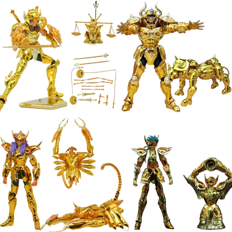 Фото Фигурка Saint Seiya 10 см, малая масштабная модель, DDP, Золотые Святые, металлическая броня, с аксессуарами, Телец Алдебаран, Докхо, Мило, Камус №1