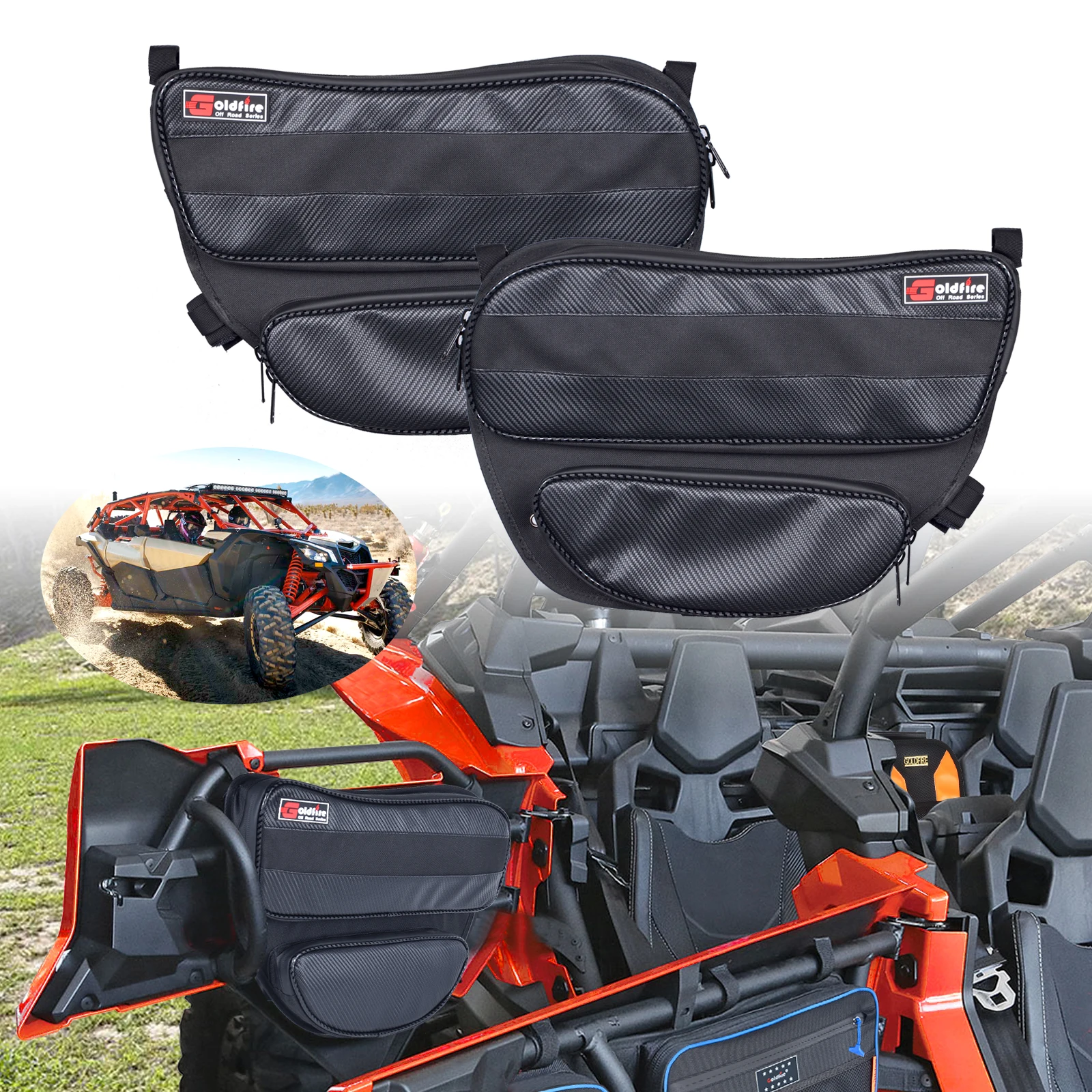 For Can Am Maverick X3 Accessories Door Bags Stogebag Organizer & Tool Pouch for 2017-2021 Can Am Maverick X3 Max Turbo R