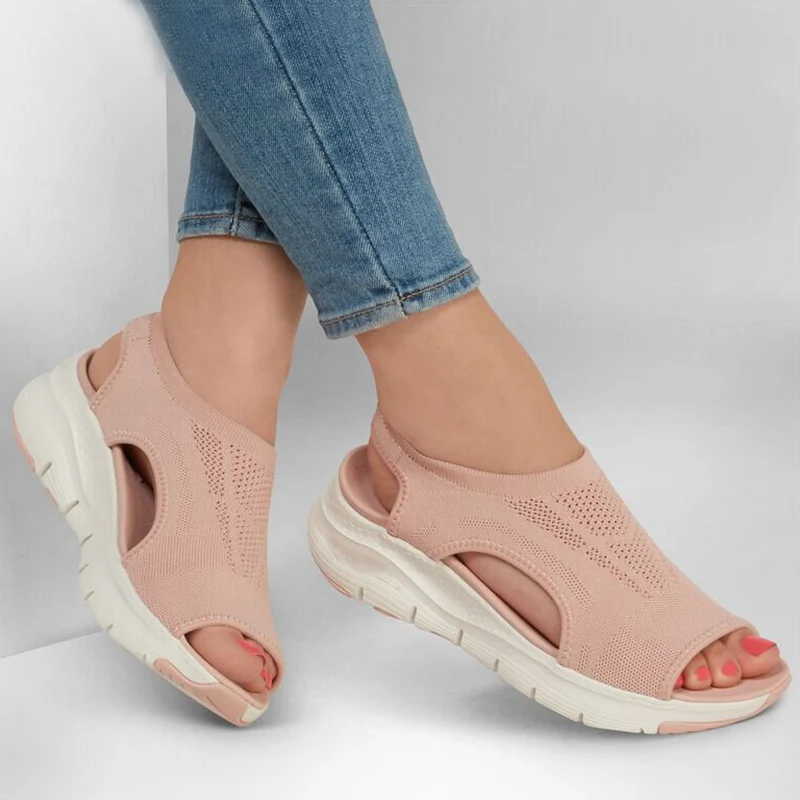 

Women Sandals Casual Wedges Sandalias Mujer 2022 Summer Shoes Heels Sandale Platform Peep Toe Chaussure Femme Sandalen Dames