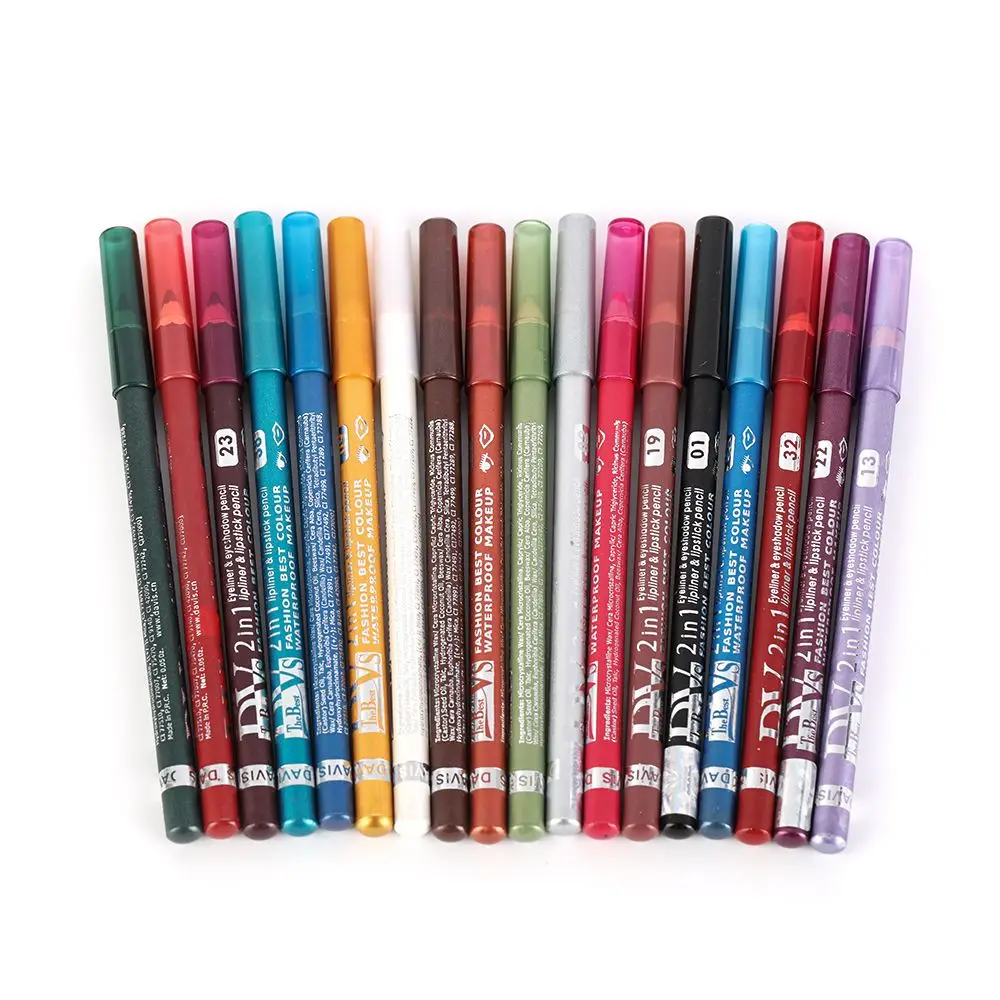 

1PC Glitter Colourful Eyebrow Pencil Matte Pearl Pigment Waterproof Liner Pen Long Lasting Not Easy To Decolorize Lip Liner Pen
