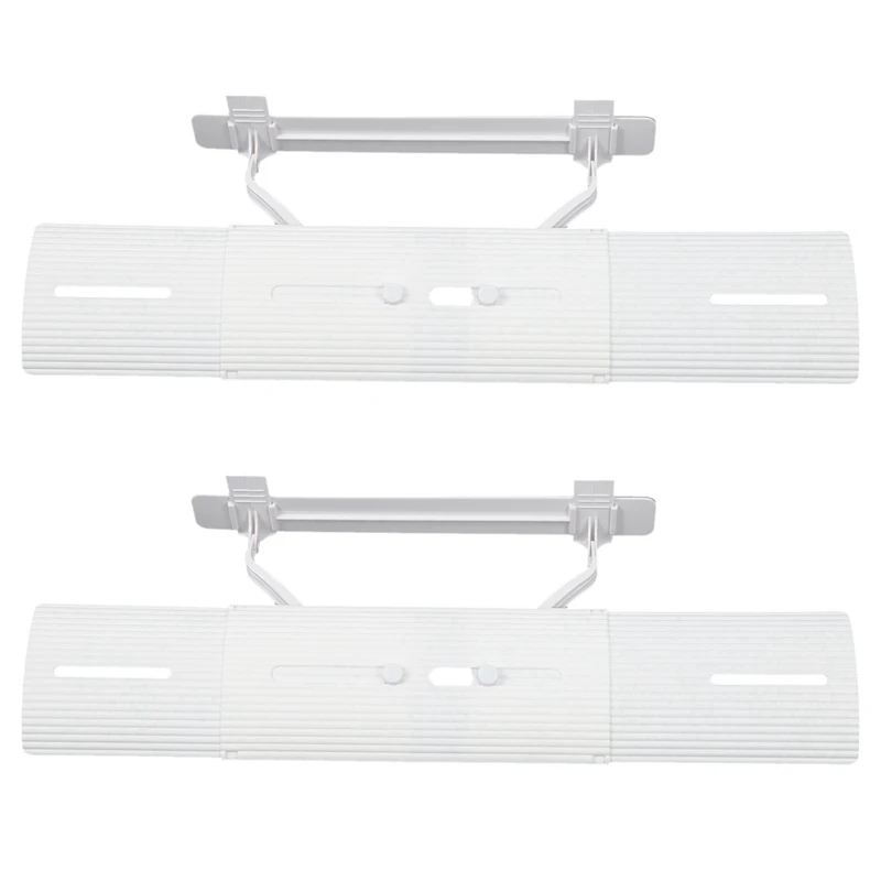 

2X Adjustable Air Conditioner Cover Windshield Air Conditioning Baffle Shield Wind Guide
