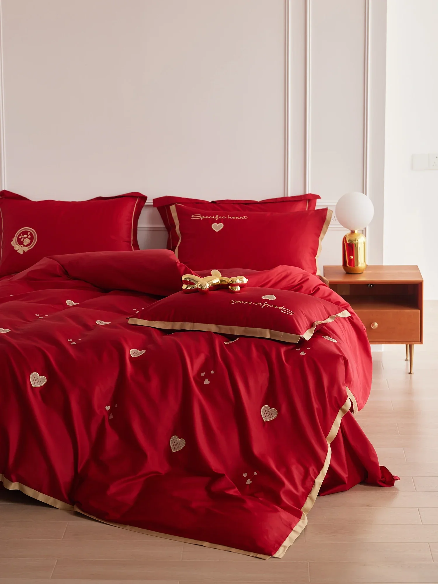 Gongsatin свадебный набор из четырех предметов китайская Праздничная Свадебная