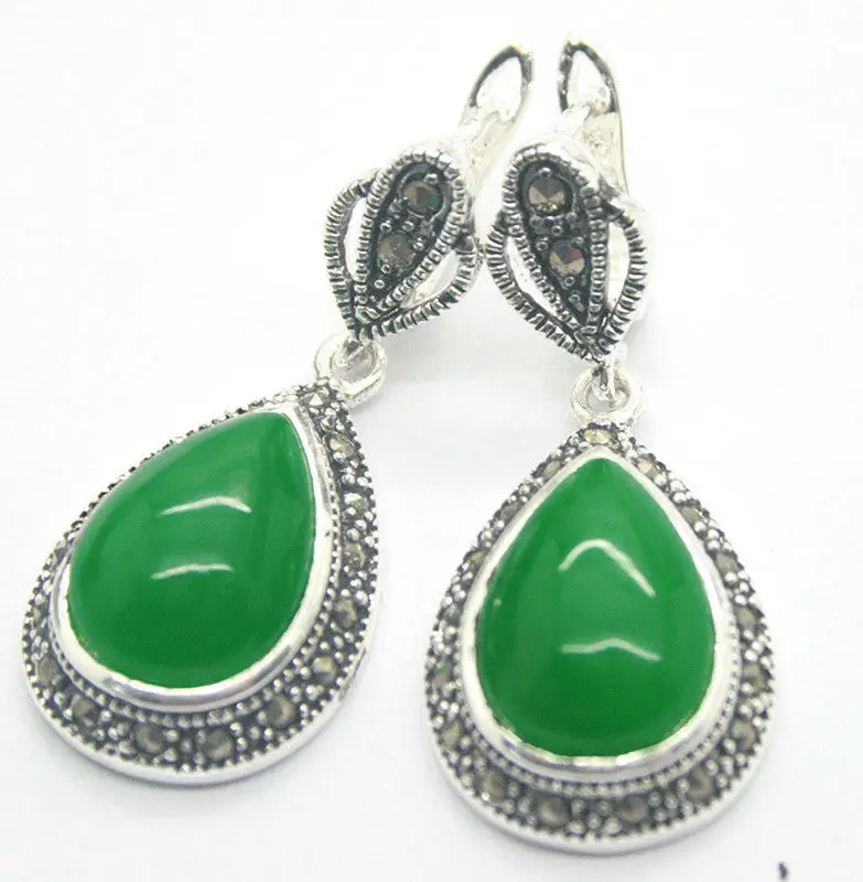 

Hot! New Fashion Women's Marcasite Silver Dangle Earrings