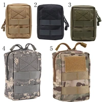outdoor molle pouch wallet waterproof portable travel zipper waist bag men camping edc tool pocket hunting fanny pack phone case