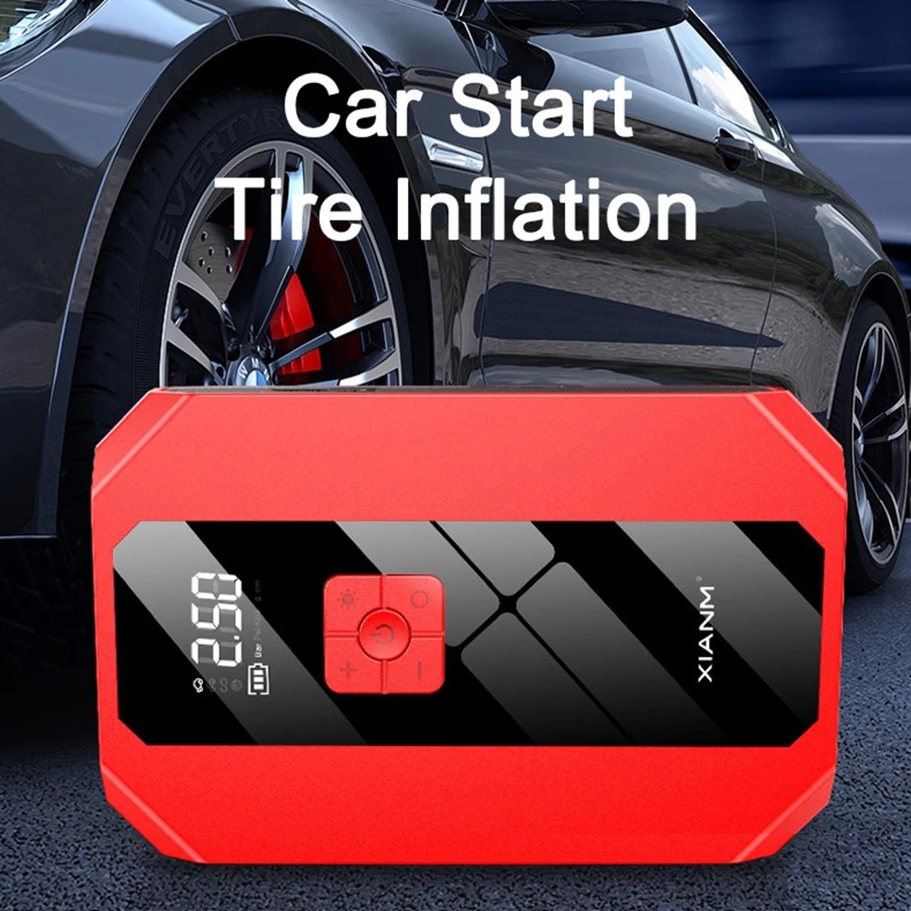

Car Jump Starter Air Pump 3 in 1 Power Bank Powerbank Air Compressor Portable Car Battery Starters Booster Auto Starting for Car