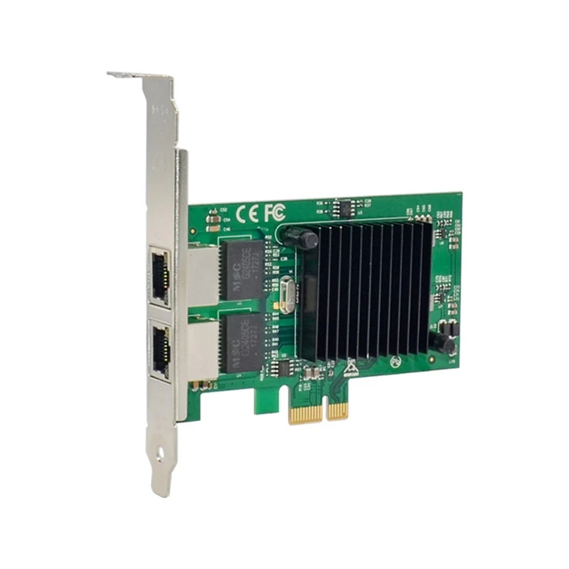 

1Set PCIE X1 JL82575EB Gigabit Network Card Ethernet Electrical Port Network Card Green