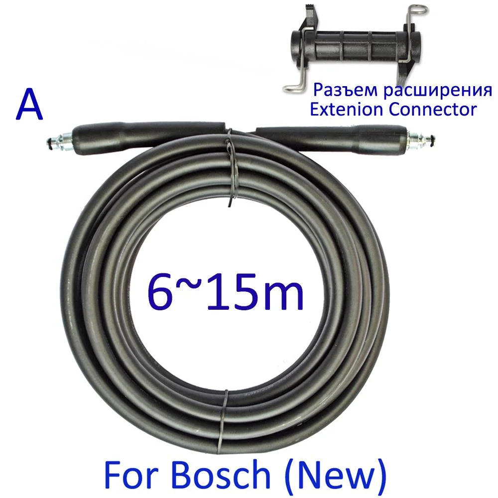 

6~15m High Pressure Washer Hose Water Cleaning Hose Pipe Cord Car Washer Extension Hose High Pressure Plastic Hose for Bosch