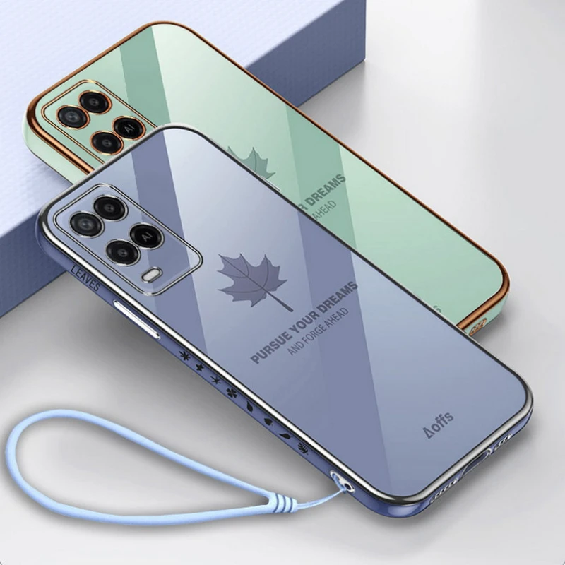 Мягкая защитная пленка в виде кленового листа для OPPO A54 A94 A16 A83 A93S A95 A93 A15 A35 A33 A32 A53 A55 A52 A72 A9 A5