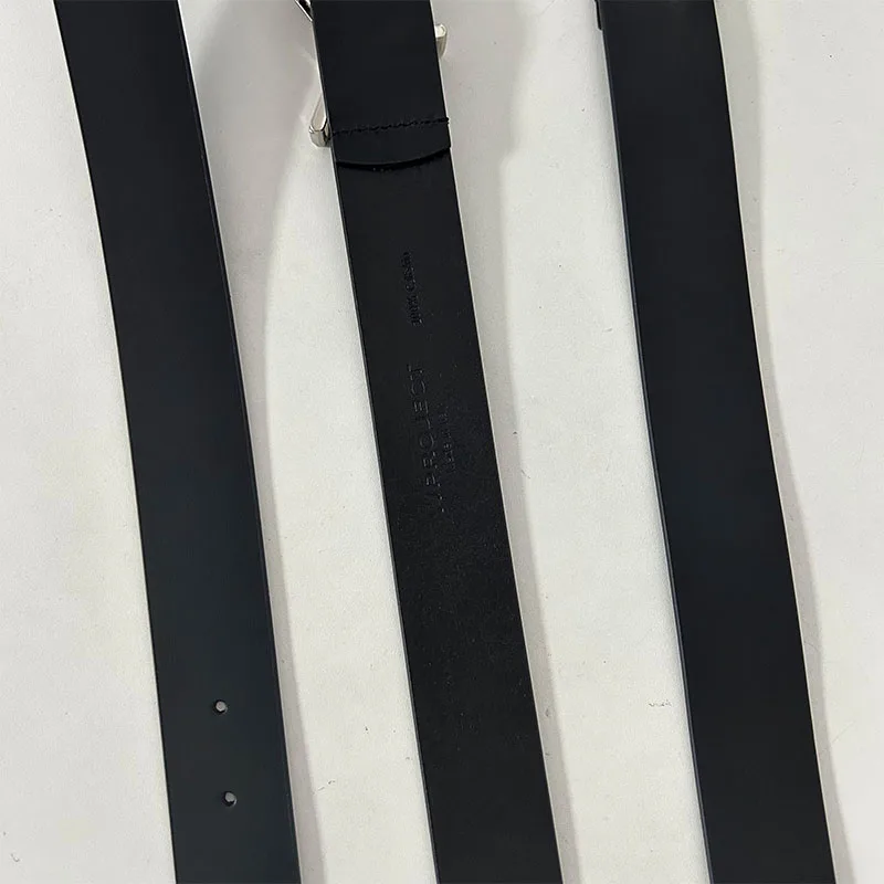 Y/PROJECT черный ремень высшего качества из воловьей кожи простой универсальный