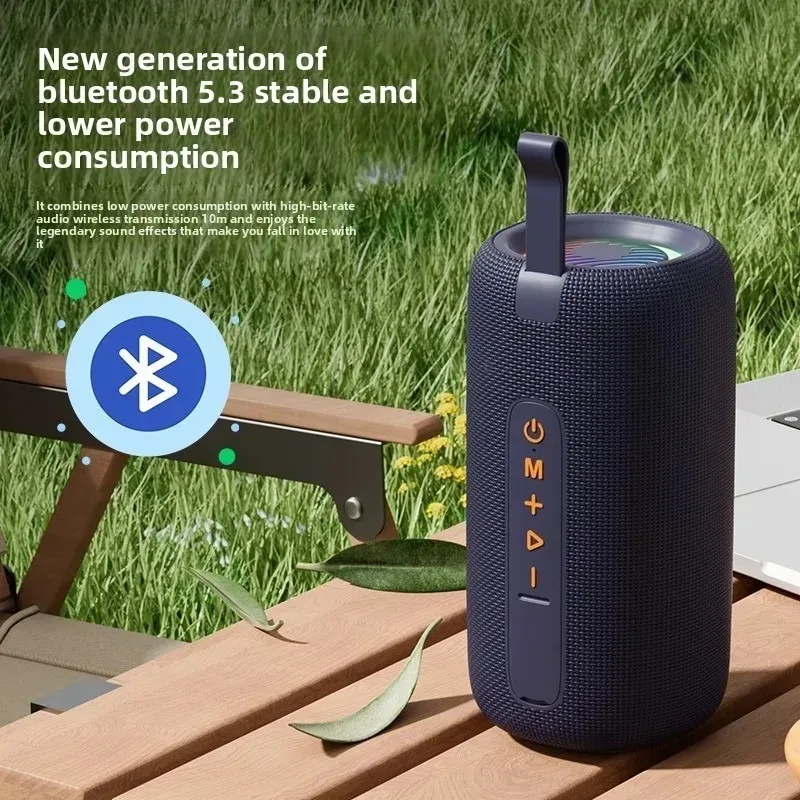Фото Интеллектуальная Bluetooth-колонка T65: портативный водонепроницаемый сабвуфер для улицы, мощный звук, для семьи и кемпинга №4