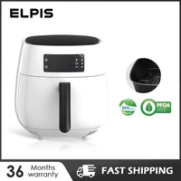 elpis smart air fryer 4l oven without oil digital control multifunctional airfryer 1400w 360%c2%b0 baking temperature 80 to 200 %c2%b0c