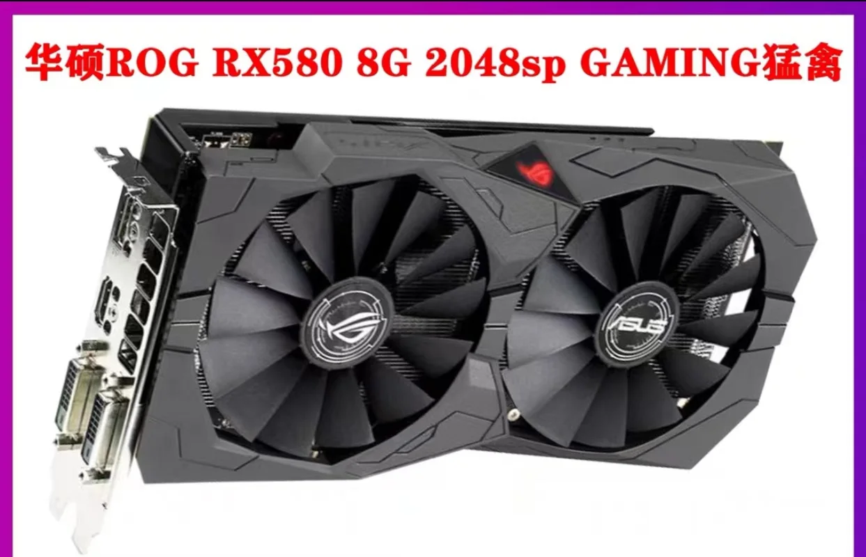 Бесплатная доставка бывшие в употреблении видеокарты RX 580 8 Гб GPU gx rx580 rx590 8g