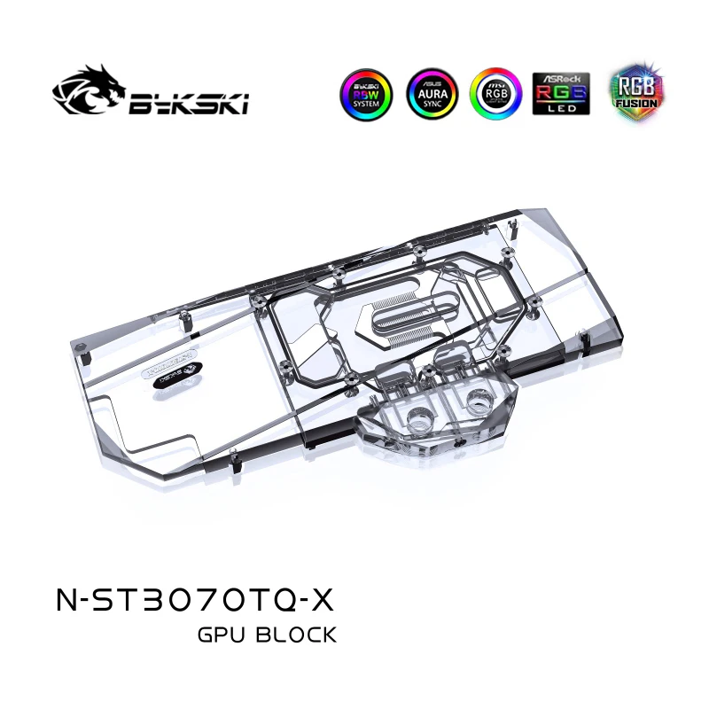 Водоблок Bykski для видеокарт Zotac RTX 3060 Ti 3070 Apocalypse OC  Трехслойная конструкция N-ST3070TQ-X (art.: 3920dc227aefa) - 3920dc227aefa