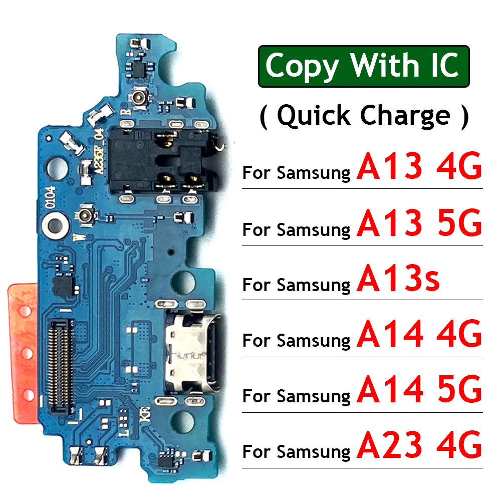 

New For Samsung Galaxy A13 A13s A14 A23 4G 5G A146P A146B USB Charging Port Mic Microphone Dock Connector Board Flex Cable
