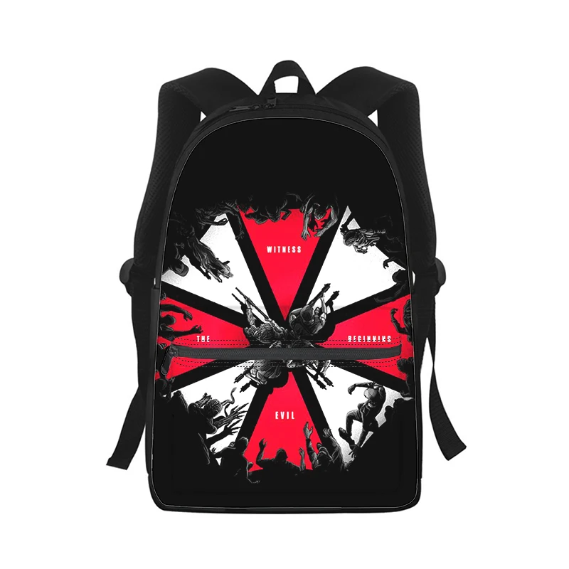 Umbrella Corporation Men Women Backpack 3D Print Fashion Student School Bag Laptop Backpack Kids Travel Shoulder Bag