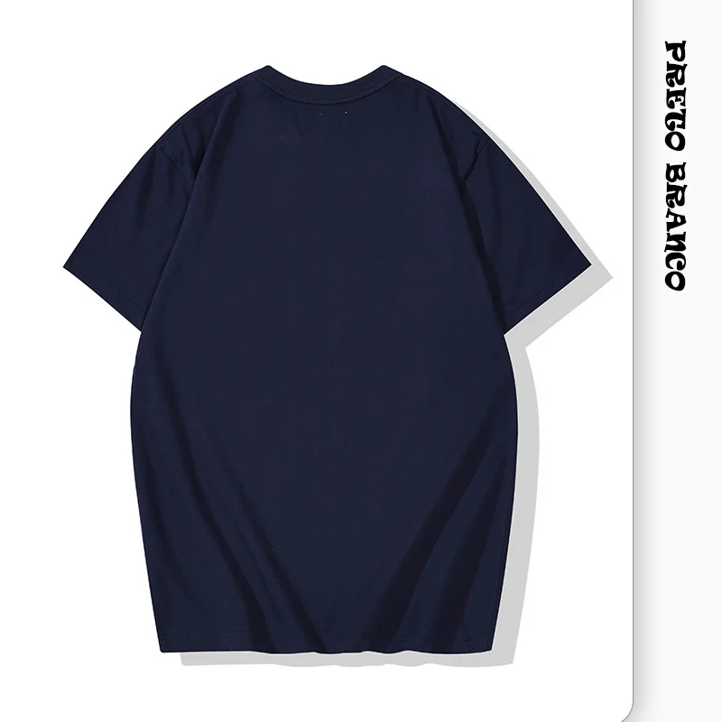 Футболка с принтом &quotчерно-белая&quot для весны и лета 200 г круглым вырезом