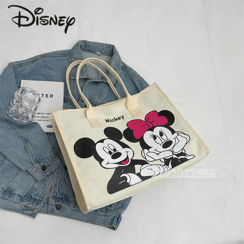 Disney Mickey New Women's Handbag Luxury Brand Women's Bag Large Capacity Tote Bag Cartoon Fashion High Quality Shoulder Bag