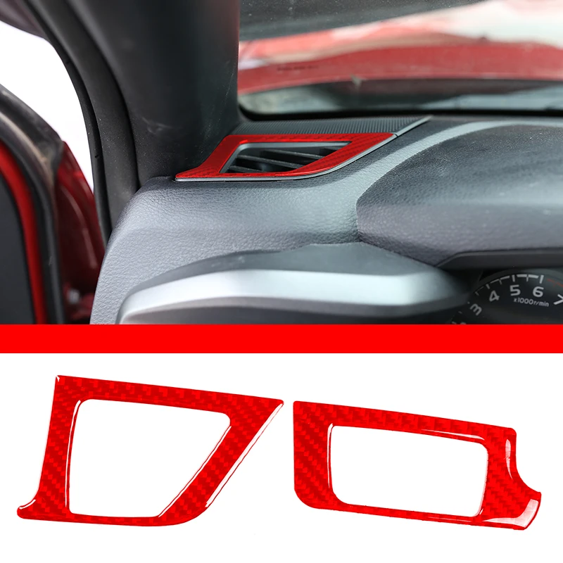 

For 2015-2022 Toyota Tacoma soft carbon fiber car dashboard air outlet decoration sticker car interior protection accessories